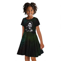 Fannie Lou Hamer Kid Short Sleeve Dress Im Sick and Tired Quote Design Bold Portrait and Civil Rights Movement Tribute - Wonder Print Shop