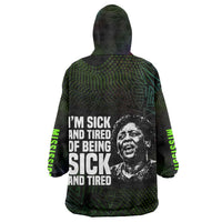 Fannie Lou Hamer Kid Wearable Blanket Hoodie Im Sick and Tired Quote Design Bold Portrait and Civil Rights Movement Tribute - Wonder Print Shop