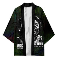 Fannie Lou Hamer Kimono Im Sick and Tired Quote Design Bold Portrait and Civil Rights Movement Tribute - Wonder Print Shop