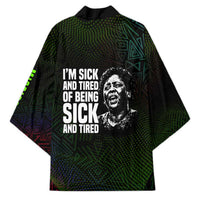 Fannie Lou Hamer Kimono Im Sick and Tired Quote Design Bold Portrait and Civil Rights Movement Tribute - Wonder Print Shop