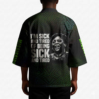 Fannie Lou Hamer Kimono Im Sick and Tired Quote Design Bold Portrait and Civil Rights Movement Tribute - Wonder Print Shop