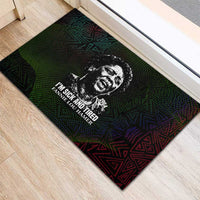 Fannie Lou Hamer Rubber Doormat Im Sick and Tired Quote Design Bold Portrait and Civil Rights Movement Tribute - Wonder Print Shop