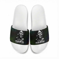 Fannie Lou Hamer Slide Sandals Im Sick and Tired Quote Design Bold Portrait and Civil Rights Movement Tribute - Wonder Print Shop