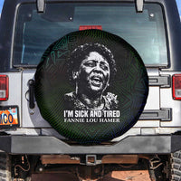 Fannie Lou Hamer Spare Tire Cover Im Sick and Tired Quote Design Bold Portrait and Civil Rights Movement Tribute - Wonder Print Shop