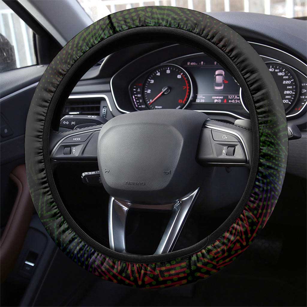 Fannie Lou Hamer Steering Wheel Cover Im Sick and Tired Quote Design Bold Portrait and Civil Rights Movement Tribute - Wonder Print Shop