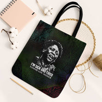Fannie Lou Hamer Tote Bag Im Sick and Tired Quote Design Bold Portrait and Civil Rights Movement Tribute - Wonder Print Shop
