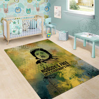 Fannie Lou Hamer Area Rug Unbossable Quote Design Protest Silhouettes and Voting Rights Tribute - Wonder Print Shop