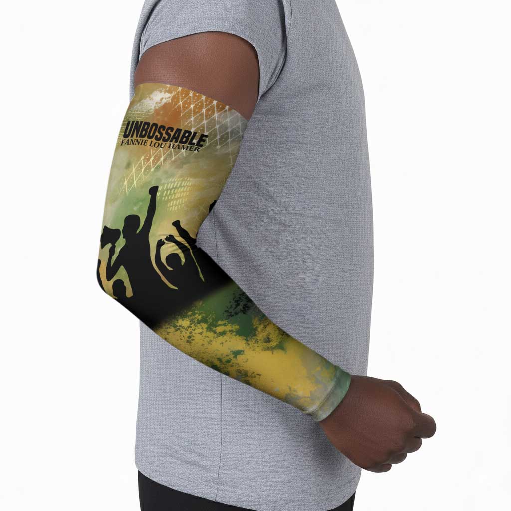 Fannie Lou Hamer Arm Sleeves Unbossable Quote Design Protest Silhouettes and Voting Rights Tribute - Wonder Print Shop