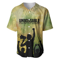 Fannie Lou Hamer Baseball Jersey Unbossable Quote Design Protest Silhouettes and Voting Rights Tribute - Wonder Print Shop