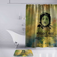 Fannie Lou Hamer Bathroom Set Unbossable Quote Design Protest Silhouettes and Voting Rights Tribute - Wonder Print Shop