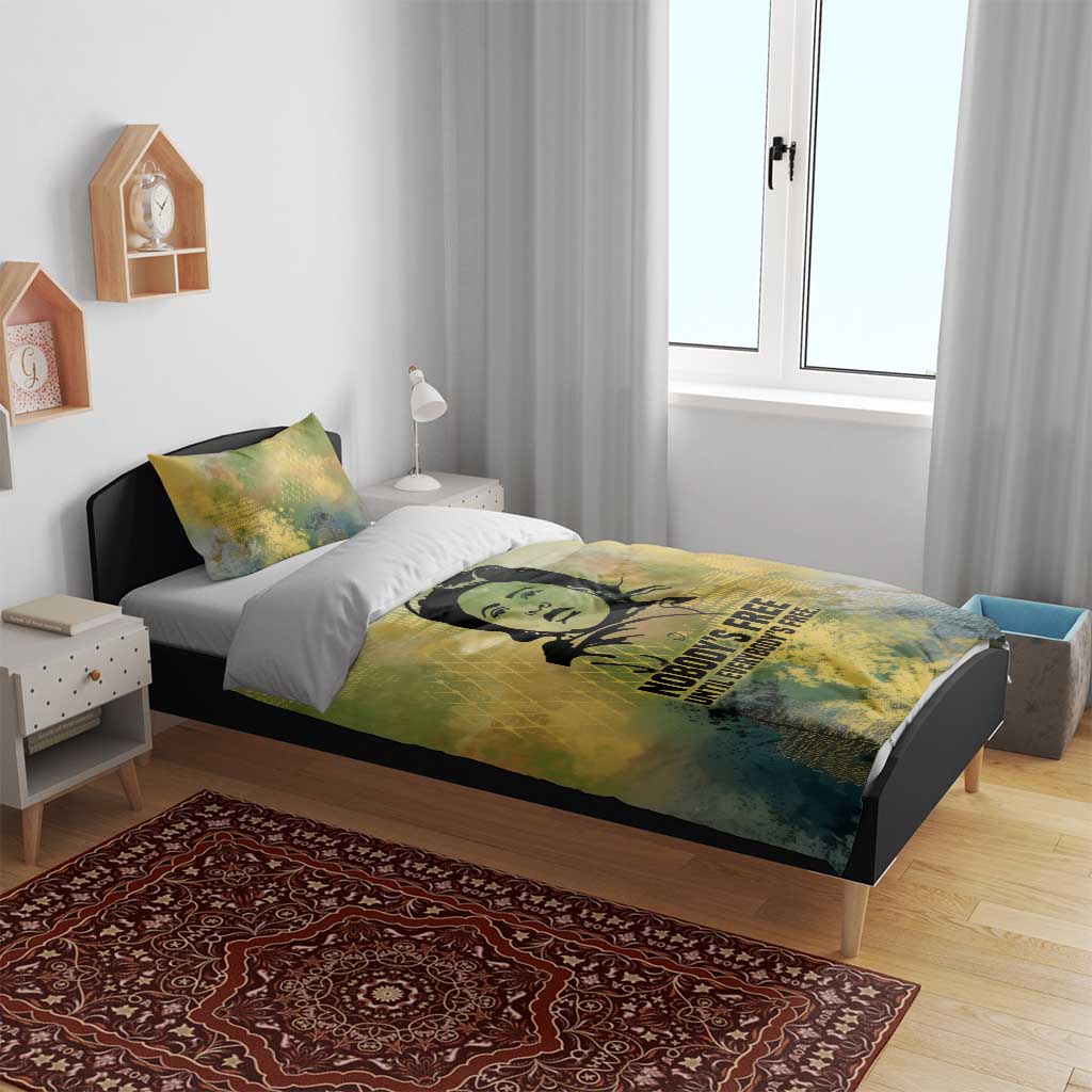 Fannie Lou Hamer Bedding Set Unbossable Quote Design Protest Silhouettes and Voting Rights Tribute - Wonder Print Shop