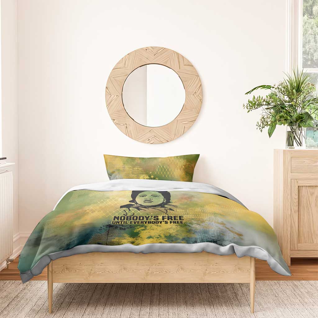 Fannie Lou Hamer Bedding Set Unbossable Quote Design Protest Silhouettes and Voting Rights Tribute - Wonder Print Shop