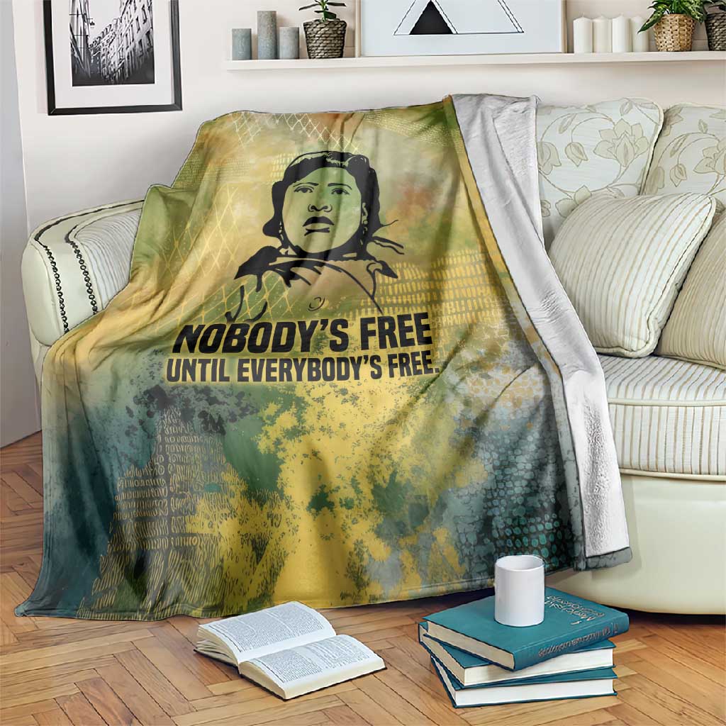 Fannie Lou Hamer Blanket Unbossable Quote Design Protest Silhouettes and Voting Rights Tribute - Wonder Print Shop