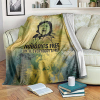 Fannie Lou Hamer Blanket Unbossable Quote Design Protest Silhouettes and Voting Rights Tribute - Wonder Print Shop
