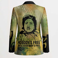 Fannie Lou Hamer Blazer Unbossable Quote Design Protest Silhouettes and Voting Rights Tribute - Wonder Print Shop