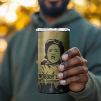 Fannie Lou Hamer 4 in 1 Can Cooler Tumbler Unbossable Quote Design Protest Silhouettes and Voting Rights Tribute - Wonder Print Shop