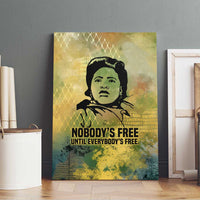 Fannie Lou Hamer Canvas Wall Art Unbossable Quote Design Protest Silhouettes and Voting Rights Tribute - Wonder Print Shop