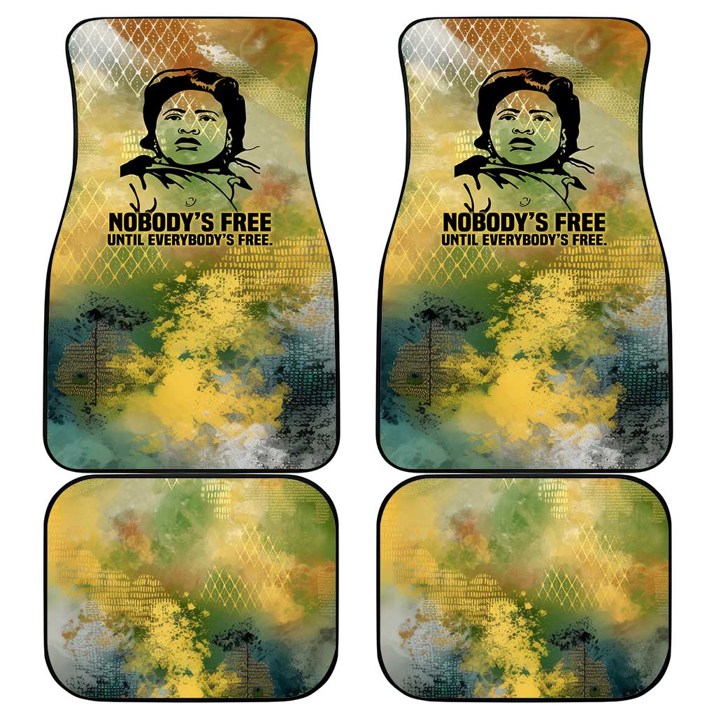 Fannie Lou Hamer Car Mats Unbossable Quote Design Protest Silhouettes and Voting Rights Tribute - Wonder Print Shop