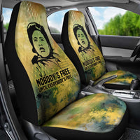 Fannie Lou Hamer Car Seat Cover Unbossable Quote Design Protest Silhouettes and Voting Rights Tribute - Wonder Print Shop