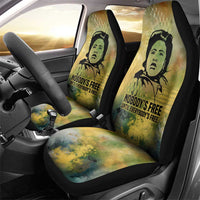 Fannie Lou Hamer Car Seat Cover Unbossable Quote Design Protest Silhouettes and Voting Rights Tribute - Wonder Print Shop