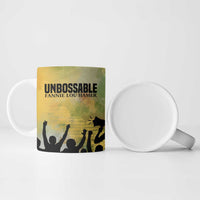 Fannie Lou Hamer Ceramic Mug Unbossable Quote Design Protest Silhouettes and Voting Rights Tribute - Wonder Print Shop