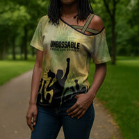 Fannie Lou Hamer Cross Shoulder Shirt Unbossable Quote Design Protest Silhouettes and Voting Rights Tribute - Wonder Print Shop