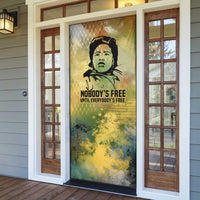 Fannie Lou Hamer Door Cover Unbossable Quote Design Protest Silhouettes and Voting Rights Tribute - Wonder Print Shop