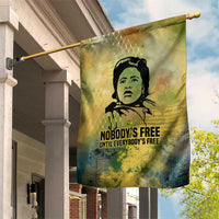 Fannie Lou Hamer Garden Flag Unbossable Quote Design Protest Silhouettes and Voting Rights Tribute - Wonder Print Shop