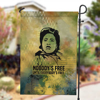 Fannie Lou Hamer Garden Flag Unbossable Quote Design Protest Silhouettes and Voting Rights Tribute - Wonder Print Shop