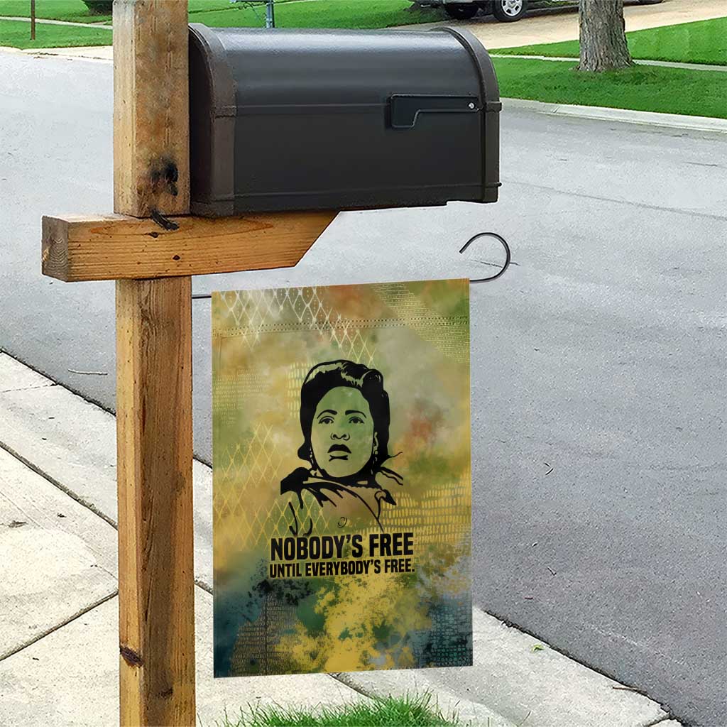 Fannie Lou Hamer Garden Flag Unbossable Quote Design Protest Silhouettes and Voting Rights Tribute - Wonder Print Shop