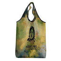 Fannie Lou Hamer Grocery Bag Unbossable Quote Design Protest Silhouettes and Voting Rights Tribute - Wonder Print Shop