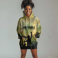 Fannie Lou Hamer Hoodie Dress Unbossable Quote Design Protest Silhouettes and Voting Rights Tribute - Wonder Print Shop