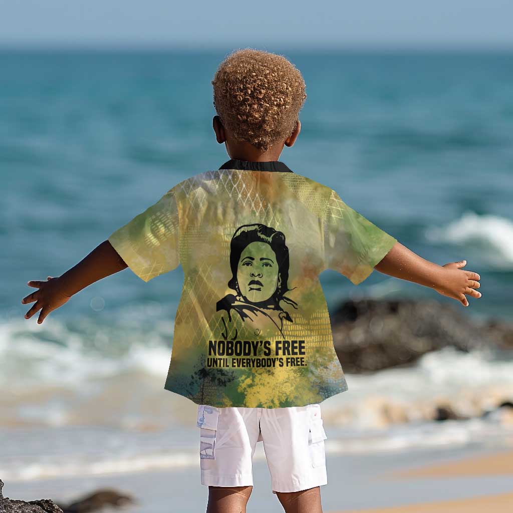 Fannie Lou Hamer Kid Hawaiian Shirt Unbossable Quote Design Protest Silhouettes and Voting Rights Tribute - Wonder Print Shop