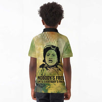 Fannie Lou Hamer Kid Polo Shirt Unbossable Quote Design Protest Silhouettes and Voting Rights Tribute - Wonder Print Shop