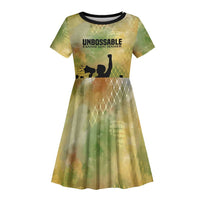 Fannie Lou Hamer Kid Short Sleeve Dress Unbossable Quote Design Protest Silhouettes and Voting Rights Tribute - Wonder Print Shop