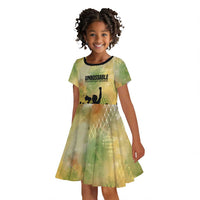Fannie Lou Hamer Kid Short Sleeve Dress Unbossable Quote Design Protest Silhouettes and Voting Rights Tribute - Wonder Print Shop