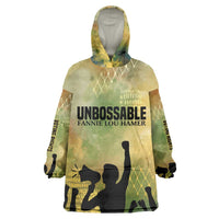 Fannie Lou Hamer Kid Wearable Blanket Hoodie Unbossable Quote Design Protest Silhouettes and Voting Rights Tribute - Wonder Print Shop