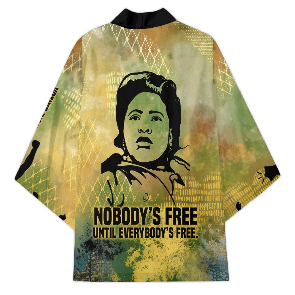 Fannie Lou Hamer Kimono Unbossable Quote Design Protest Silhouettes and Voting Rights Tribute - Wonder Print Shop