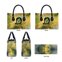 Fannie Lou Hamer Leather Bag Unbossable Quote Design Protest Silhouettes and Voting Rights Tribute - Wonder Print Shop