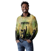 Fannie Lou Hamer Long Sleeve Polo Shirt Unbossable Quote Design Protest Silhouettes and Voting Rights Tribute - Wonder Print Shop