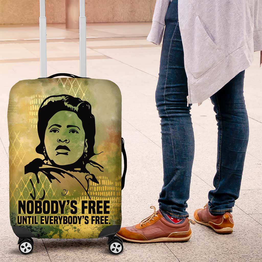 Fannie Lou Hamer Luggage Cover Unbossable Quote Design Protest Silhouettes and Voting Rights Tribute - Wonder Print Shop