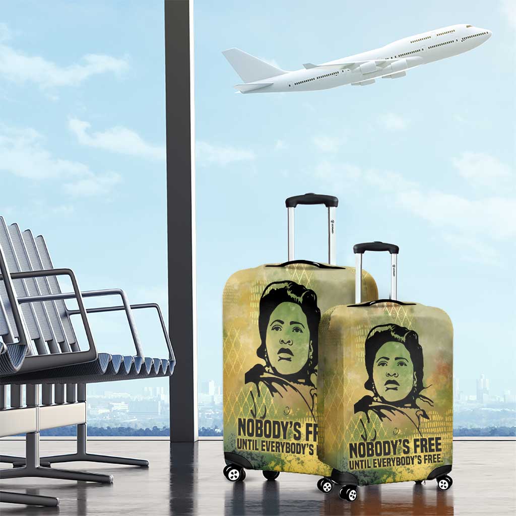 Fannie Lou Hamer Luggage Cover Unbossable Quote Design Protest Silhouettes and Voting Rights Tribute - Wonder Print Shop