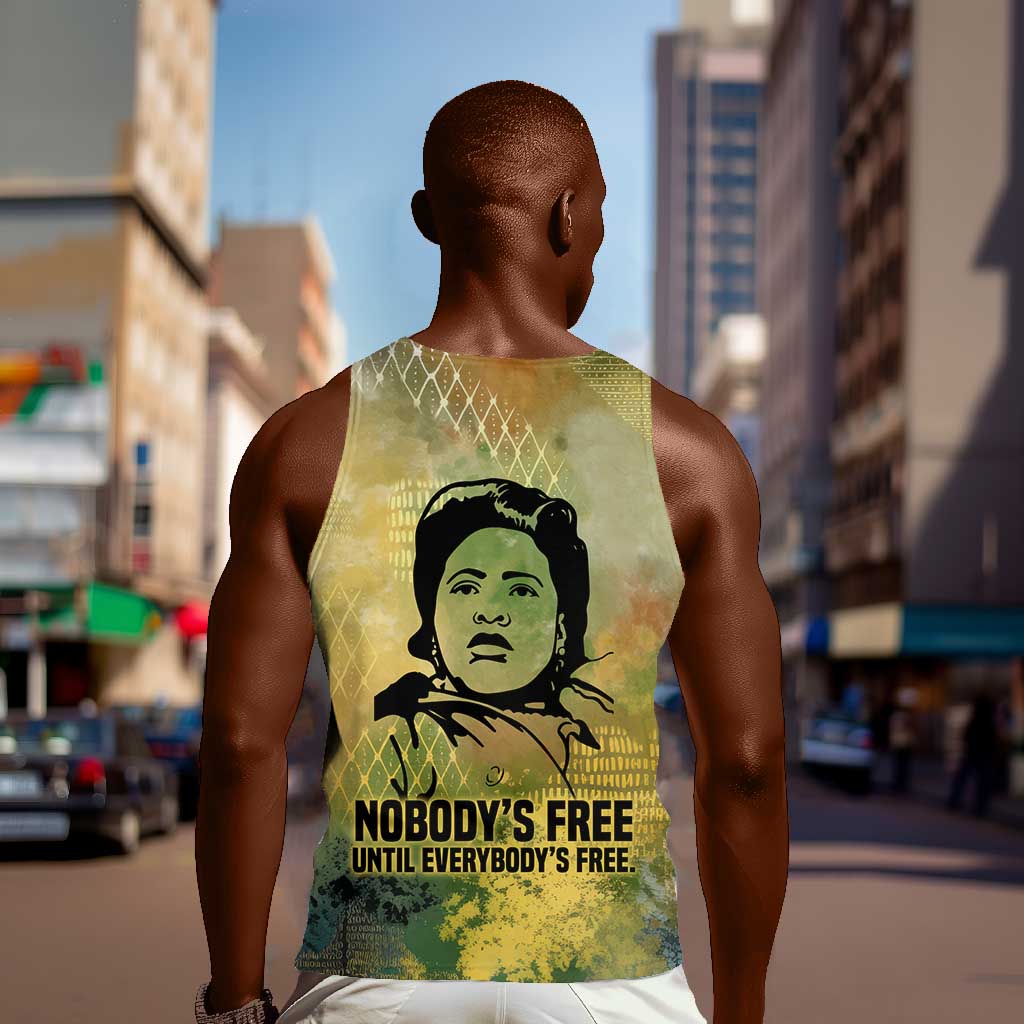 Fannie Lou Hamer Men Tank Top Unbossable Quote Design Protest Silhouettes and Voting Rights Tribute - Wonder Print Shop