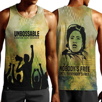 Fannie Lou Hamer Men Tank Top Unbossable Quote Design Protest Silhouettes and Voting Rights Tribute - Wonder Print Shop