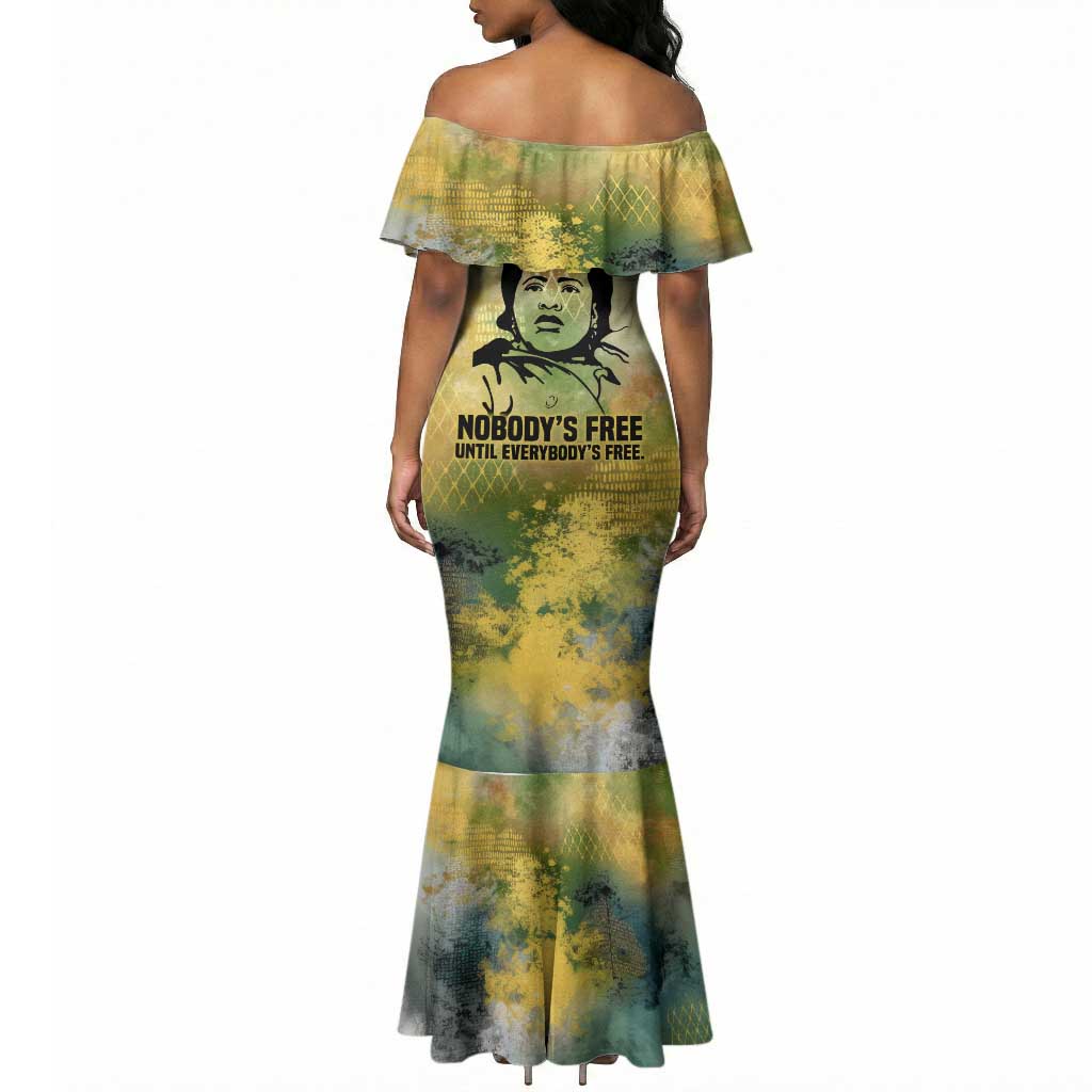 Fannie Lou Hamer Mermaid Dress Unbossable Quote Design Protest Silhouettes and Voting Rights Tribute - Wonder Print Shop