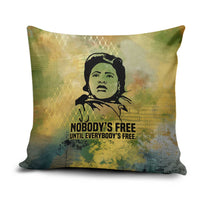 Fannie Lou Hamer Pillow Cover Unbossable Quote Design Protest Silhouettes and Voting Rights Tribute - Wonder Print Shop