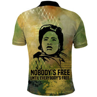 Fannie Lou Hamer Polo Shirt Unbossable Quote Design Protest Silhouettes and Voting Rights Tribute - Wonder Print Shop