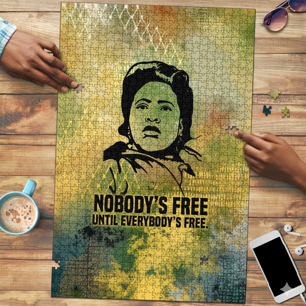 Fannie Lou Hamer Puzzle Unbossable Quote Design Protest Silhouettes and Voting Rights Tribute - Wonder Print Shop
