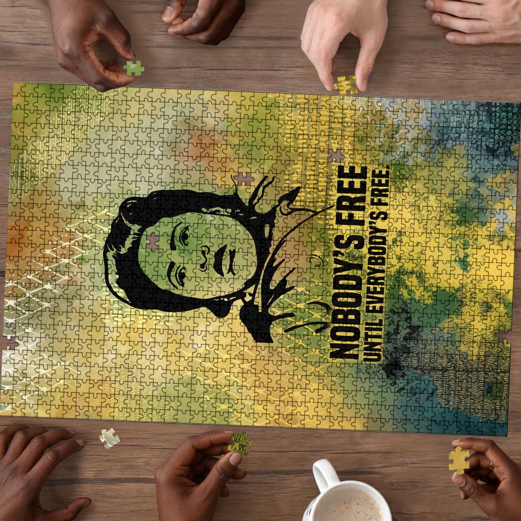 Fannie Lou Hamer Puzzle Unbossable Quote Design Protest Silhouettes and Voting Rights Tribute - Wonder Print Shop