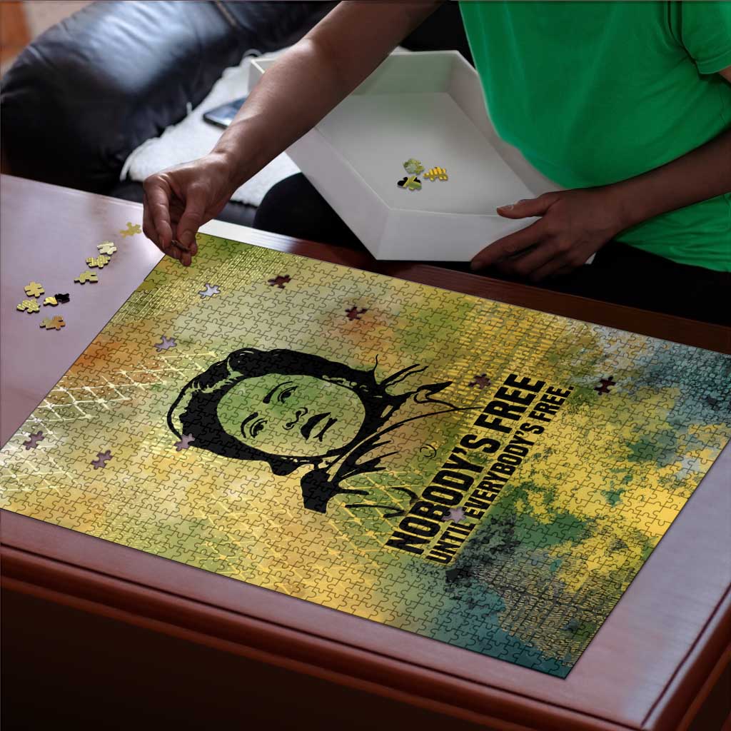 Fannie Lou Hamer Puzzle Unbossable Quote Design Protest Silhouettes and Voting Rights Tribute - Wonder Print Shop